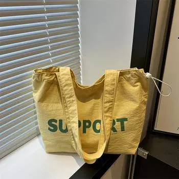 Модная сумка-мессенджер, простая повседневная сумка большой вместимости для поездок на работу, новинка лета 2024 года, простая модная сумка через плечо чёрный