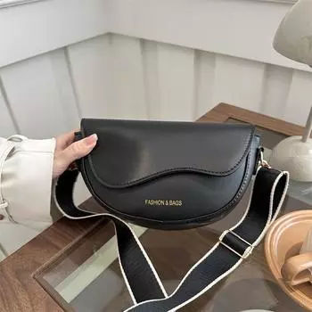 Модная сумка-мессенджер с широким плечевым ремнем на одно плечо в стиле ретро, сумка-седло для женщин ранней весны коричневый