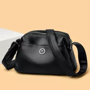 Модная сумка на одно плечо, универсальная сумка через плечо, маленькая квадратная сумка чёрный