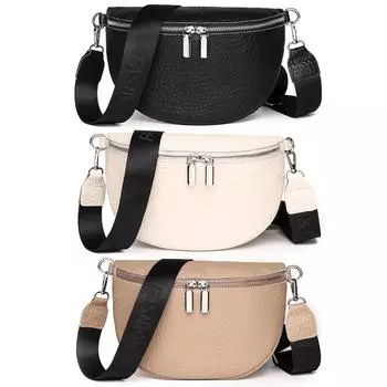 Модная сумка на плечо, однотонная нагрудная сумка, натуральная кожа, чехол для телефона с деньгами, классический ретро-портативный кошелек на молнии для путешествий, кошелек для покупок хаки
