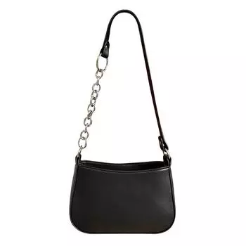 Модная сумка на плечо подмышки, кошелек из искусственной кожи, маленькая женская сумка, маленькие сумки 21*13*6cm чёрный