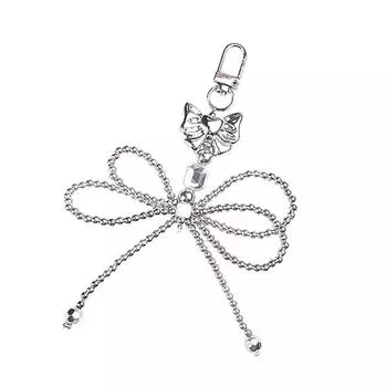 Модная сумка подвеска бисерный брелок брелок бант телефон шарм элегантный подарок идеальный аксессуар для любого случая