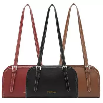 Модная сумка Простая нишевая сумка через плечо бордовый