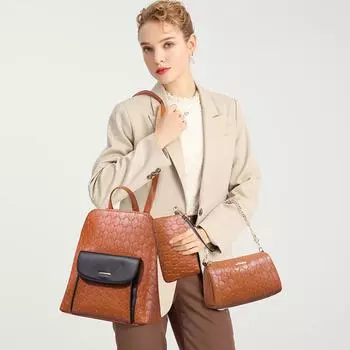 Модная сумка с тиснением на одно плечо, диагональное пересечение тренда, простая и большая вместительная сумка-цепочка, женская сумка one size белый