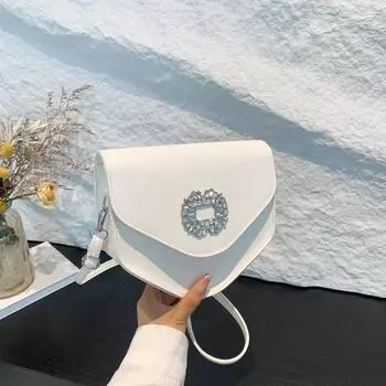 Модная сумка-седло 2024 года, летняя новая простая модная женская сумка, сумка в иностранном стиле, ретро-сумка через плечо чёрный