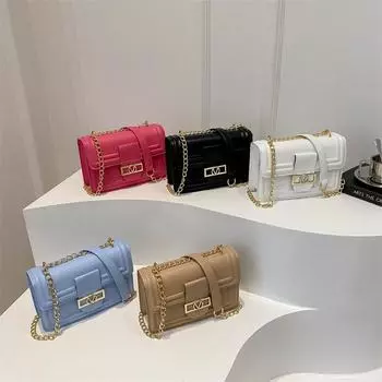 Модная сумка, свежая маленькая квадратная сумка, корейская версия, летняя, новая, нишевая, простая, модная сумка через плечо