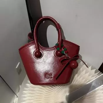 Модная сумка-тоут Cherry Passionate Love, женская свадебная сумка, маленькая сумка через плечо на одно плечо 21cm*13cm*9.5cm