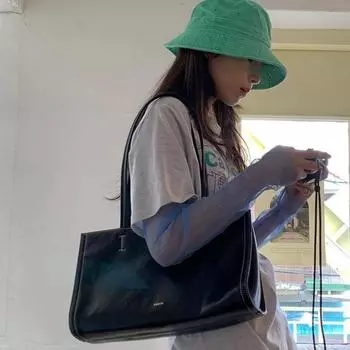 Модная сумка-тоут для ранней осени, большая вместительная сумка на одно плечо, повседневная женская сумка, большая сумка для поездок на работу, новый тренд