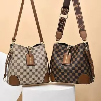 Модная сумка в стиле ретро, женская сумка, роскошный дизайн, кошельки, новинка 2022 года, сумки-мешки через плечо с цветным принтом