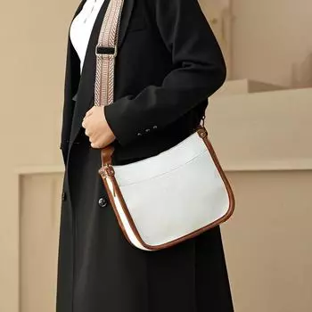 Модная сумка-ведро с широким ремешком, зимняя, ретро, повседневная, на одно плечо, модная женская сумка чёрный