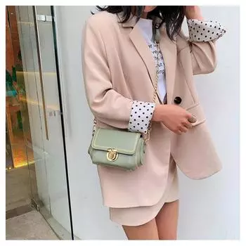 Модная сумка женская цепочка хипстерская сумка через плечо маленькая квадратная сумка