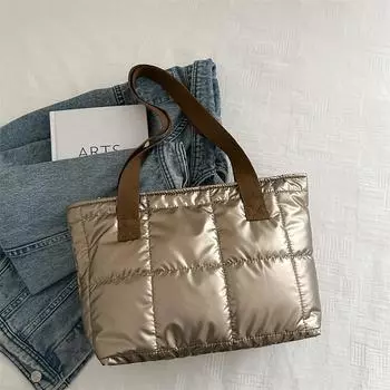 Модная сумка женская сумка через плечо космическая хлопковая сумка на плечо сумка большая вместимость модная сумка золотой