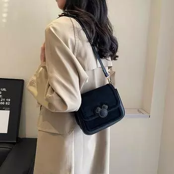 Модная сумка Женская сумка-мессенджер 2024 года осень-зима новая ретро универсальная сумка через плечо повседневная популярная маленькая квадратная сумка