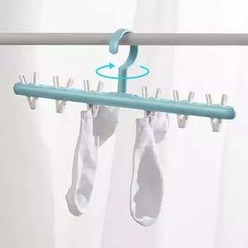 Модная сушилка для белья с зажимом для сушки дома, для ежедневного использования в домашних условиях, пластиковый зажим с 6 зажимами, модная креативная детская вешалка для одежды на 360 градусов оранжевый