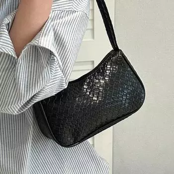 Модная темпераментная сумка через плечо, новый стиль, персонализированная плетеная сумка для подмышек, универсальная популярная нишевая женская сумка