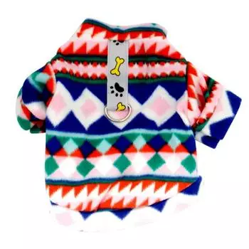 Модная теплая флисовая одежда для собак зимнее пальто для домашних животных щенки рубашка куртка французский бульдог свитер чихуахуа щенок одежда XS