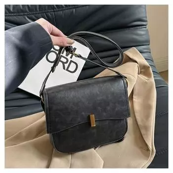 Модная текстурированная сумка для подмышек для женщин, новинка 2023 года, универсальная сумка-седло, повседневная простая сумка на плечо в стиле ретро