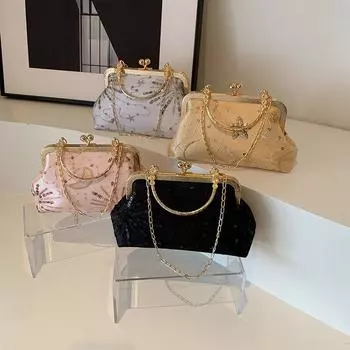 Модная текстурная вышитая сумочка для ужина, новая сумка через плечо в китайском стиле, женская сумка в тренде