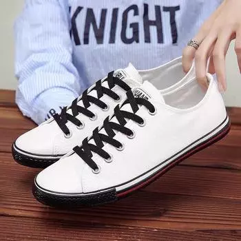 Модная тканевая обувь мужская обувь черно-бело-красная обувь крутая молодежная уличная мужская повседневная обувь дышащая нескользящая 39 синий