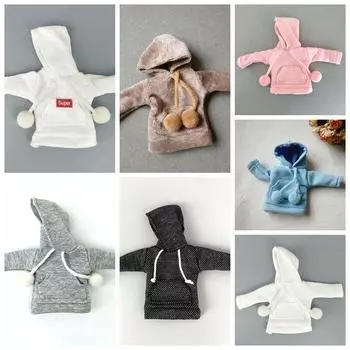 Модная толстовка ручной работы для куклы Блайт, наряды, толстовка, модная кукольная одежда для куклы Блайт, топ, детские игрушки, аксессуары для кукол 1/6 белый