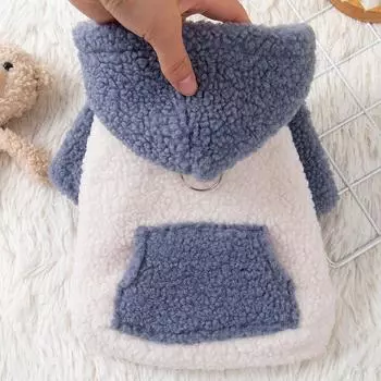 Модная толстовка с капюшоном для кошек и собак с пряжкой, зимний свитер для маленьких собак, чихуахуа, пуделя, щенка, одежда с капюшоном, mascotas Clothing S-suit 1.5-3kg