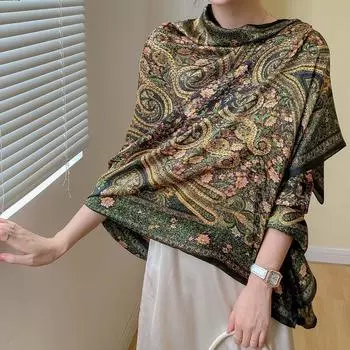 Модная тонкая шаль для путешествий и отпуска, элегантная и роскошная женская комната с кондиционером и шалью для улицы 90-180cm