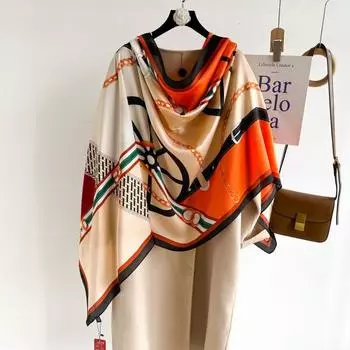 Модная тонкая шаль для путешествий и отпуска, элегантная и роскошная женская комната с кондиционером и шалью для улицы 90-180cm