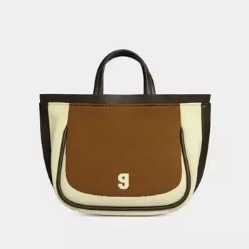 Модная удобная плетеная сумка через плечо Niche Design Большая вместимость коричневая женская сумка через плечо легкая роскошная сращивание