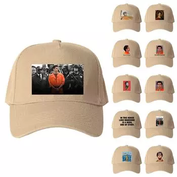 Модная унисекс-мужская женская солнцезащитная кепка с узором «тай-дай», регулируемая бейсболка в стиле хип-хоп One Size чёрный