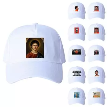 Модная унисекс-мужская женская солнцезащитная кепка с узором «тай-дай», регулируемая бейсболка в стиле хип-хоп One Size чёрный