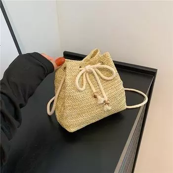 Модная универсальная цепочка с дизайном Love Personality Bucket Bag Retro Beach хаки