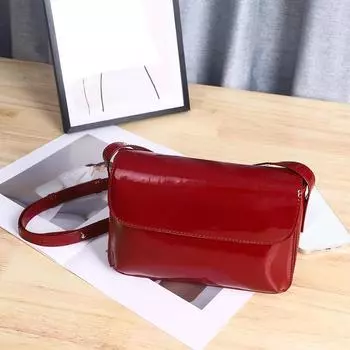 Модная, универсальная, квадратная сумка для переноски, сумка через плечо, сумка через плечо, маленькая квадратная кожаная сумка под мышку чёрный