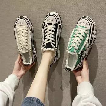 Модная универсальная модная женская спортивная обувь с удобной мягкой подошвой, повседневная спортивная обувь с толстой подошвой, увеличивающая рост, для студентов 35 зелёный