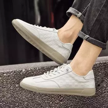 Модная универсальная обувь для скейтбординга ручной работы, мужская обувь для активного отдыха, повседневная обувь из натуральной кожи, высококачественные удобные туфли на плоской подошве для мужчин 38