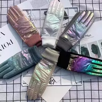 Модная универсальная одежда перчатки пуховые теплые перчатки модные сенсорные экраны холодостойкие немецкие пуховые перчатки женские one size fits all серый
