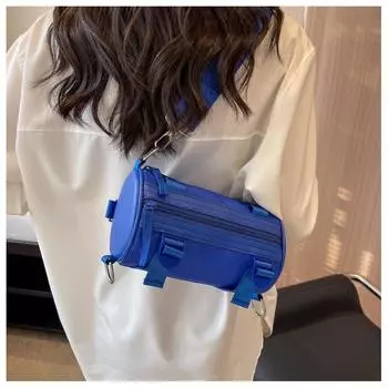 Модная универсальная однотонная многофункциональная повседневная сумка через плечо с косым ремешком 2024 года, простая уличная женская сумка чёрный