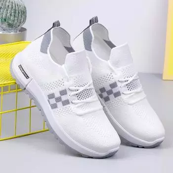 Модная универсальная повседневная обувь. Дышащая спортивная обувь. Легкая и удобная обувь на мягкой подошве. Женская обувь. 35 хаки