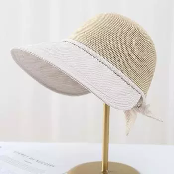 Модная универсальная праздничная шляпа от солнца 2025 года, новая летняя шляпа для рыбака, солнцезащитная шляпа с защитой от ультрафиолета M56-58cm чёрный