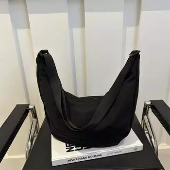 Модная универсальная сумка для подмышек из нейлоновой ткани большой вместимости, женская сумка для охоты и путешествий на плечо с пельменями на осень и зиму оранжевый