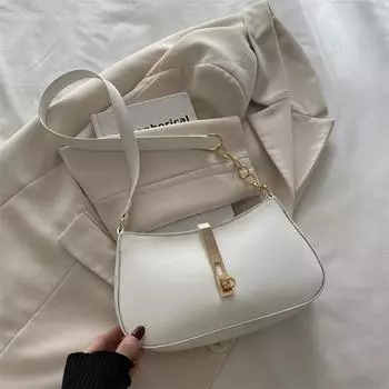 Модная универсальная сумка-мессенджер, модная сумка через плечо, сумка под мышкой, популярная модная универсальная женская сумка белый