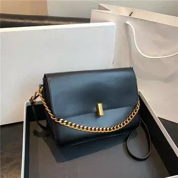 Модная, универсальная, высококачественная маленькая квадратная сумка, популярная в Интернете корейская версия женской сумки, однотонная в западном стиле, нишевое сокровище нулевого уровня