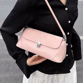Модная универсальная высококачественная сумка из искусственной кожи на одно плечо для женщин, лето-осень, новая персонализированная сумка с пряжкой-замком для поездок на работу