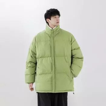 Модная утолщенная куртка-пуховик, модный топ из белого утиного пуха, повседневная и универсальная куртка в одном стиле для мужчин и женщин M