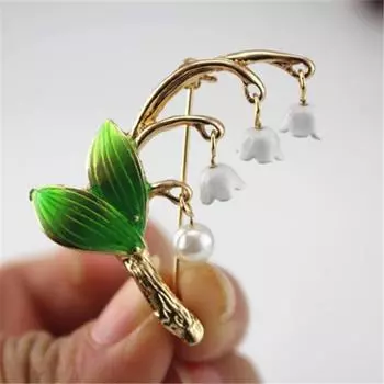 Модная вечеринка, милая и милая женская серия, брошь с ландышами, аксессуары, подарок на вечеринку для девочек