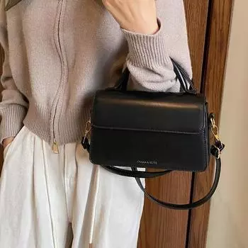 Модная веганская сумка через плечо, однотонная сумка через плечо, женская повседневная сумка и кошелек