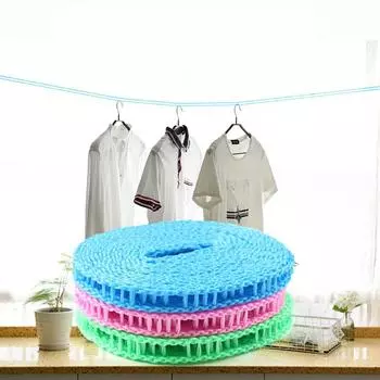 Модная веревка для путешествий, ветрозащитная противоскользящая веревка для белья, портативные крючки, инструменты, 5 м, веревка для одеяла, уличный нейлоновый забор, тип забора 3m