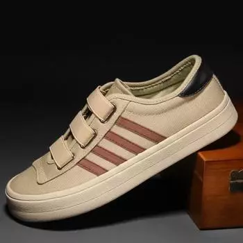 Модная весна-осень, новые дышащие повседневные модные мужские туфли, классические универсальные низкие трендовые туфли из парусины с защитой от запаха 38 красный