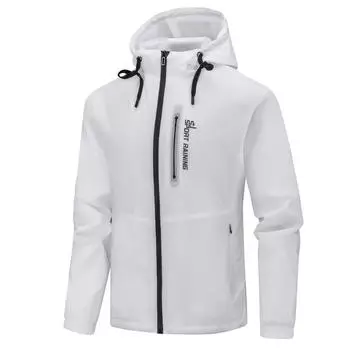 Модная ветровка весна и осень новая мужская тонкая ветровка с капюшоном и буквами куртка большого размера 4L