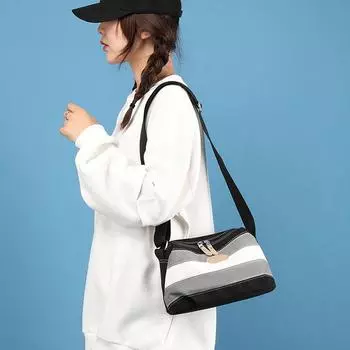 Модная винтажная лоскутная женская легкая тканевая сумка, повседневная сумка через плечо на одно плечо, холщовая цветная сумка для женщин One Size