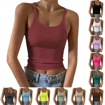 Модная внутренняя одежда, рубашка с тонким дном, летняя женская маленькая кофточка с резьбой на пупке, облегающий крой L чёрный